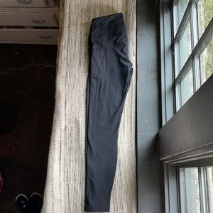 Like New 90 Degree by Reflex Fleece Lined Pocket Leggings Black Size L